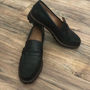 Madewell Lugsole Loafers Black Size 8.5. Never worn!